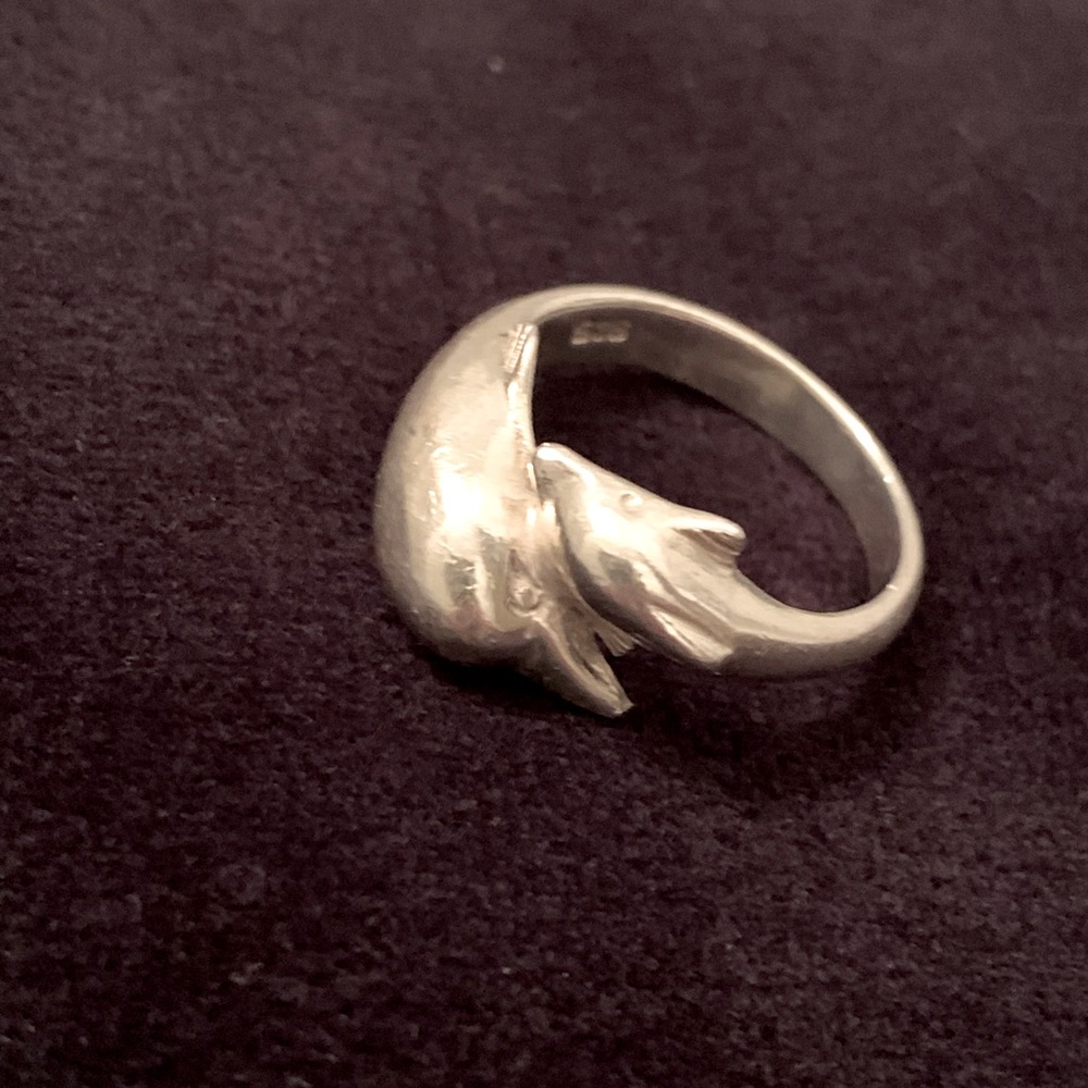 Genuine Silver Dolphin Ring